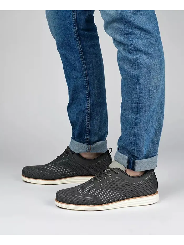 Мужские туфли Ezra Tru Comfort Foam Knit Wingtip Vance Co. — изображение 6 из 6, синий