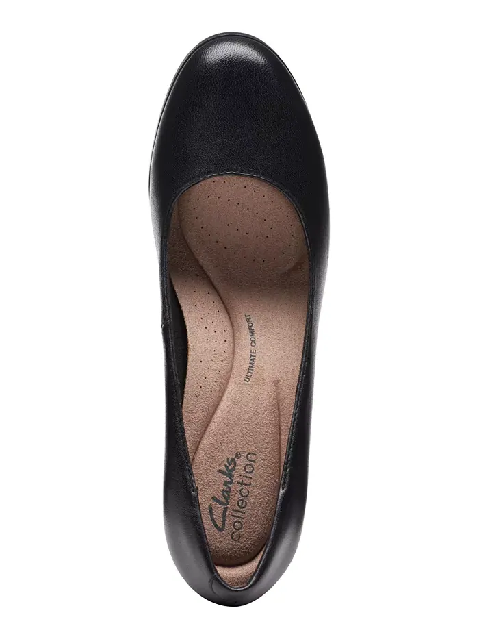 Туфли-лодочки женские Clarks Bayla Skip Slip-On на платформе — изображение 2 из 8, черный