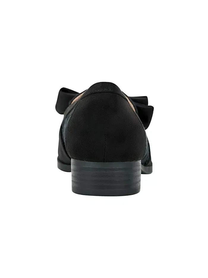 Женские лоферы Lindio Bow Slip On с бантом Bandolino — изображение 3 из 5, черный