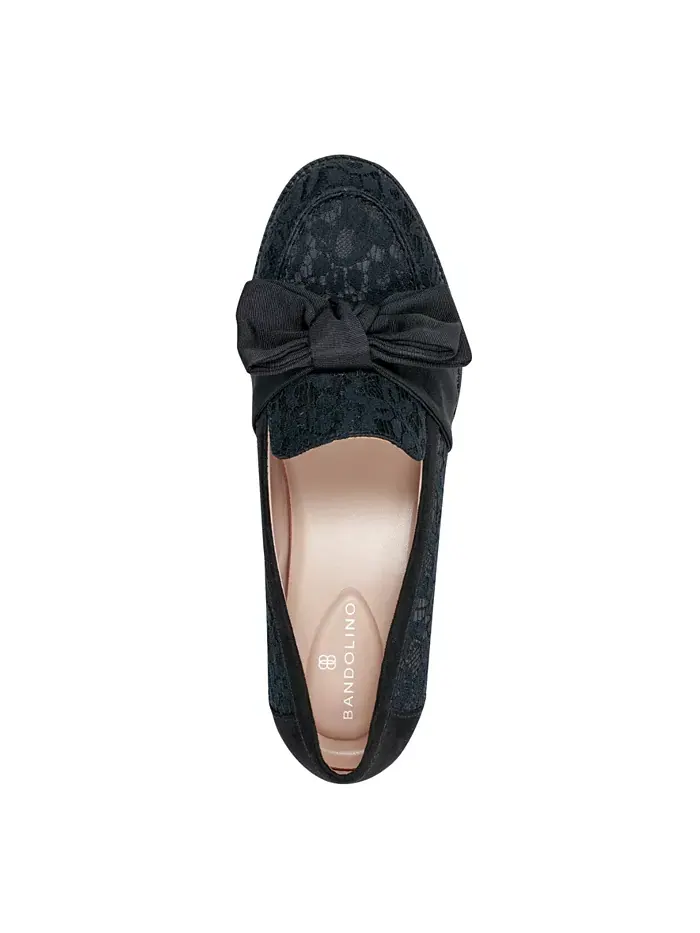 Женские лоферы Lindio Bow Slip On с бантом Bandolino — изображение 4 из 5, черный