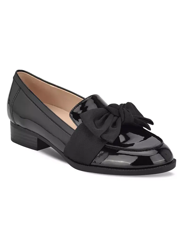 Женские лоферы Lindio Bow Slip On с бантом Bandolino — изображение 1 из 5, черный
