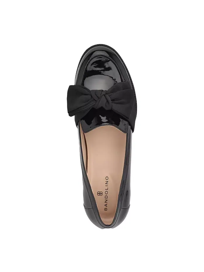 Женские лоферы Lindio Bow Slip On с бантом Bandolino — изображение 4 из 5, черный