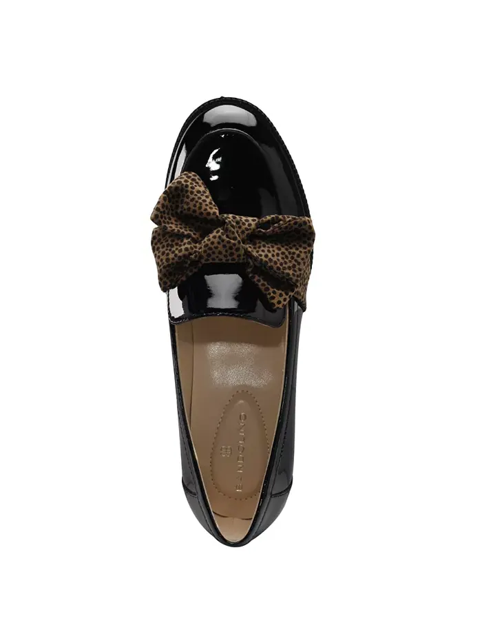 Женские лодочки Lindio Bow Slip-On с зауженным носком Bandolino — изображение 4 из 5, черный