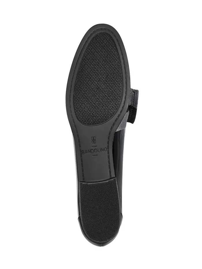 Женские лоферы Lindio Bow Slip On с бантом Bandolino — изображение 5 из 5, серый/черный