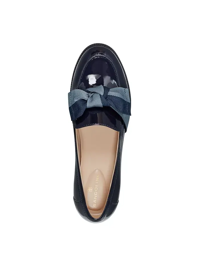Женские лоферы Lindio Bow Slip On с бантом Bandolino — изображение 4 из 5, синий/темно-синий