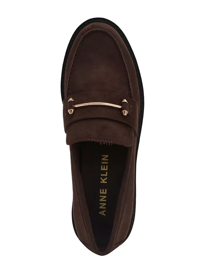 Женские лоферы Emme на массивной подошве Anne Klein — изображение 4 из 7, коричневый