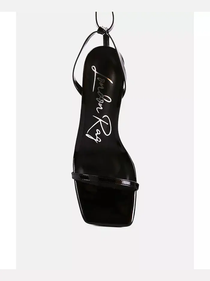 Женские босоножки Lewk Strappy Tie Up Spool Heel London Rag — изображение 4 из 5, черный