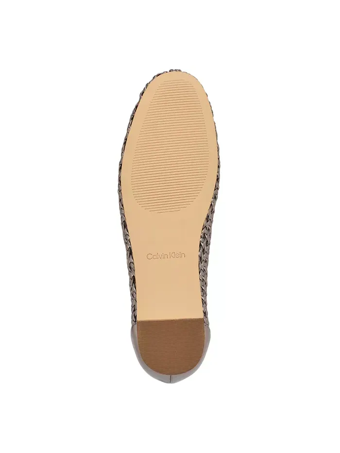 Женские балетки Zatoria из ткани Calvin Klein — изображение 4 из 4, серебристый