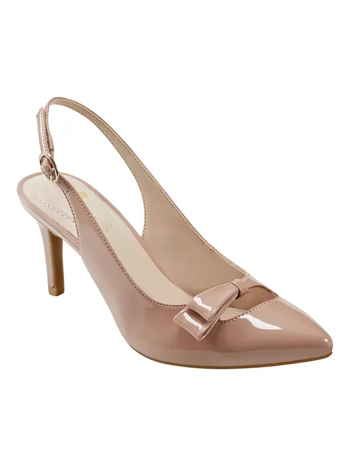 Женские туфли-лодочки Gelli Bow Slingback на каблуке Bandolino — изображение 1 из 5, нежно-розовый