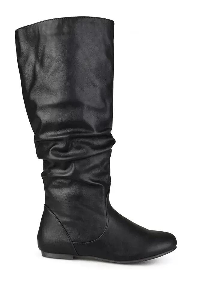 Женские сапоги Jayne Extra Wide Calf Slochy выше колена Journee Collection — изображение 2 из 10, черный