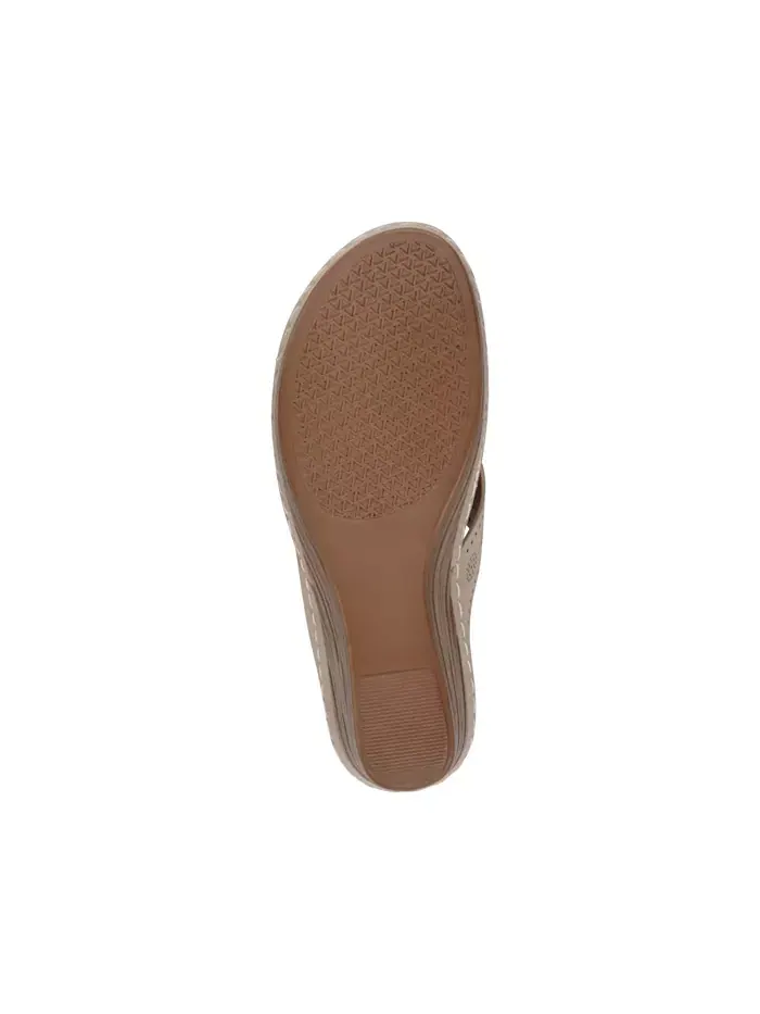 Женские босоножки Willa на платформе с цветочным принтом GC Shoes — изображение 5 из 5, золото