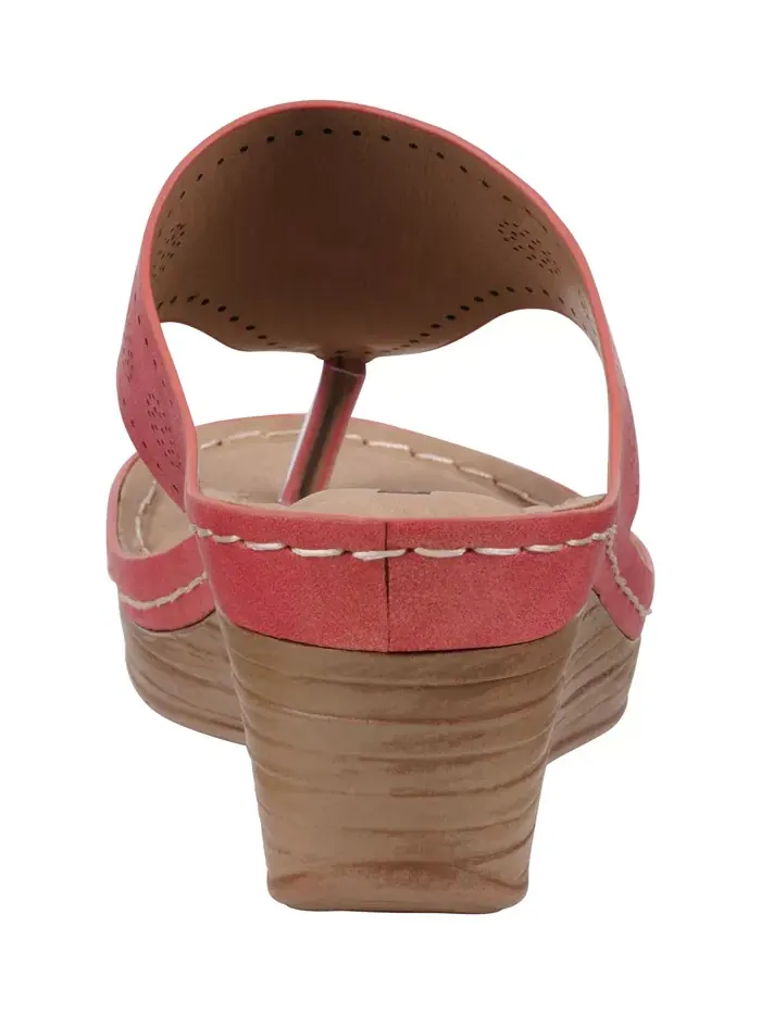 Женские босоножки Willa на платформе с цветочным принтом GC Shoes — изображение 3 из 5, красный