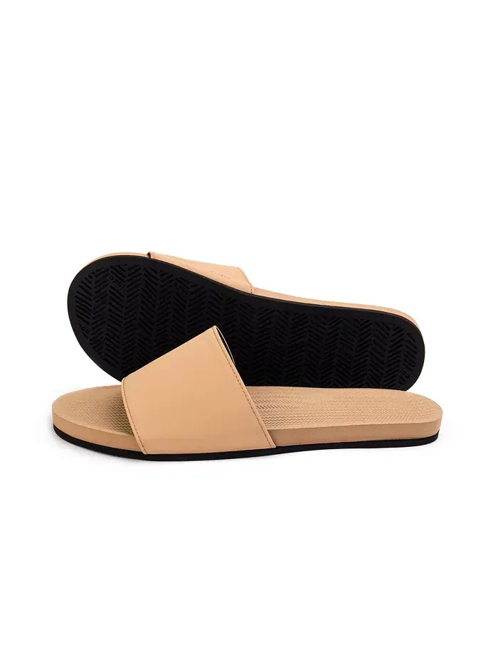 Женские слайды Indosole — изображение 2 из 3, коричневый
