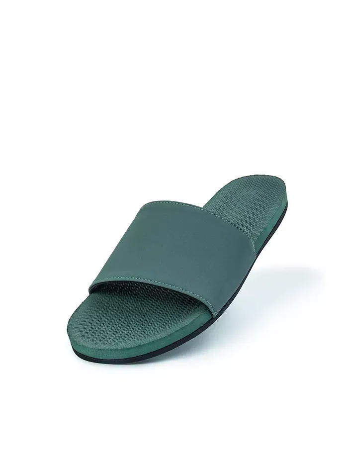 Женские шлепанцы Indosole — зеленый