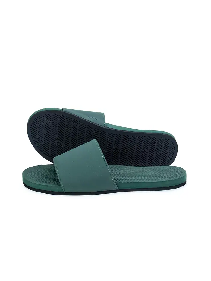 Женские шлепанцы Indosole — изображение 2 из 3, листовой зеленый