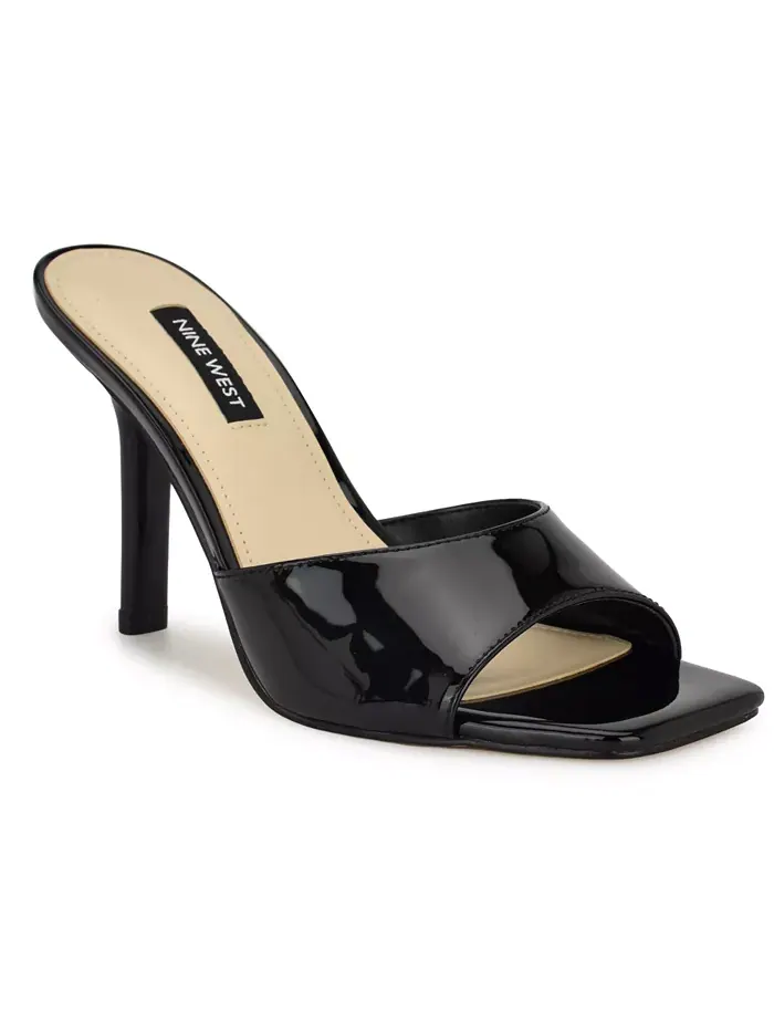 Женские босоножки Disko Square Toe Stiletto Nine West — изображение 1 из 5, черный