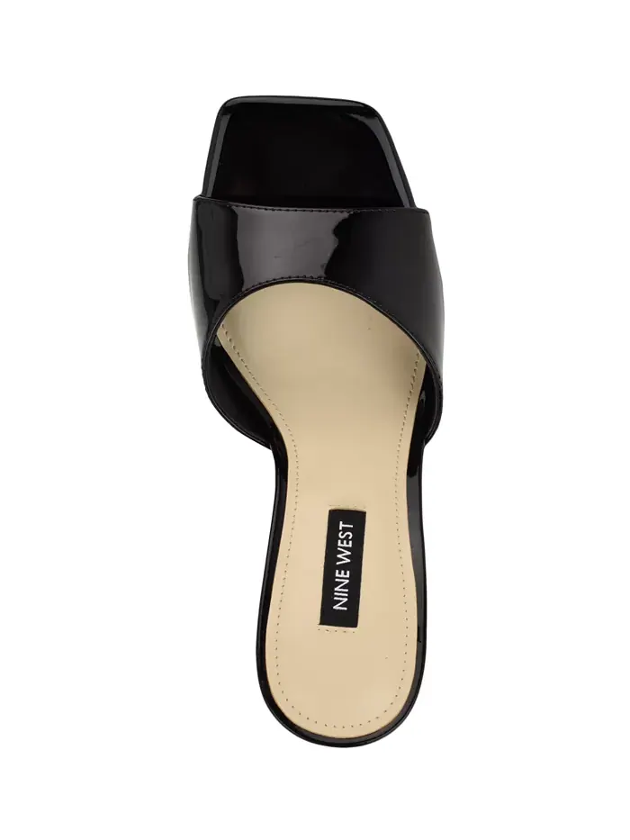 Женские босоножки Disko Square Toe Stiletto Nine West — изображение 4 из 5, черный