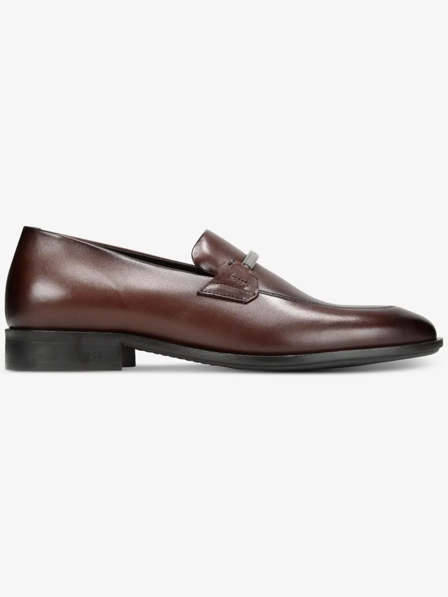 Мужские лоферы BOSS by Colby из итальянской кожи Hugo Boss — изображение 3 из 5, коричневый