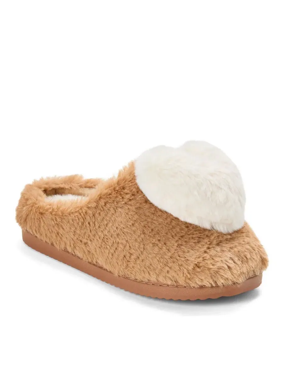 Женские сабо Rosie Furry Icon Dearfoams — изображение 1 из 4, бежевый