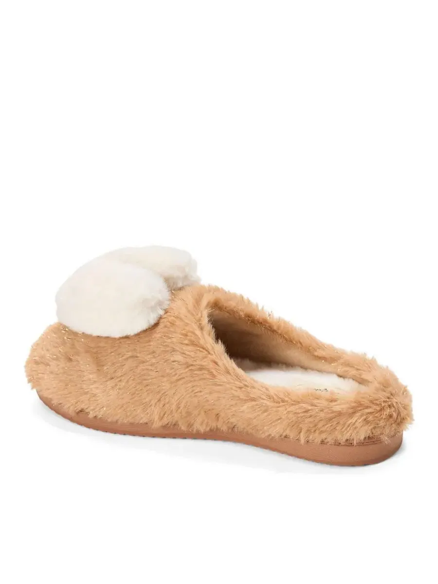 Женские сабо Rosie Furry Icon Dearfoams — изображение 2 из 4, бежевый