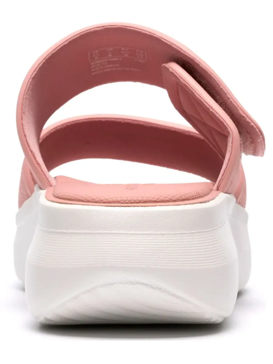 Сандалии женские Clarks Solevana Star, с круглым носком и каблуком-танкеткой — изображение 3 из 6, розовый