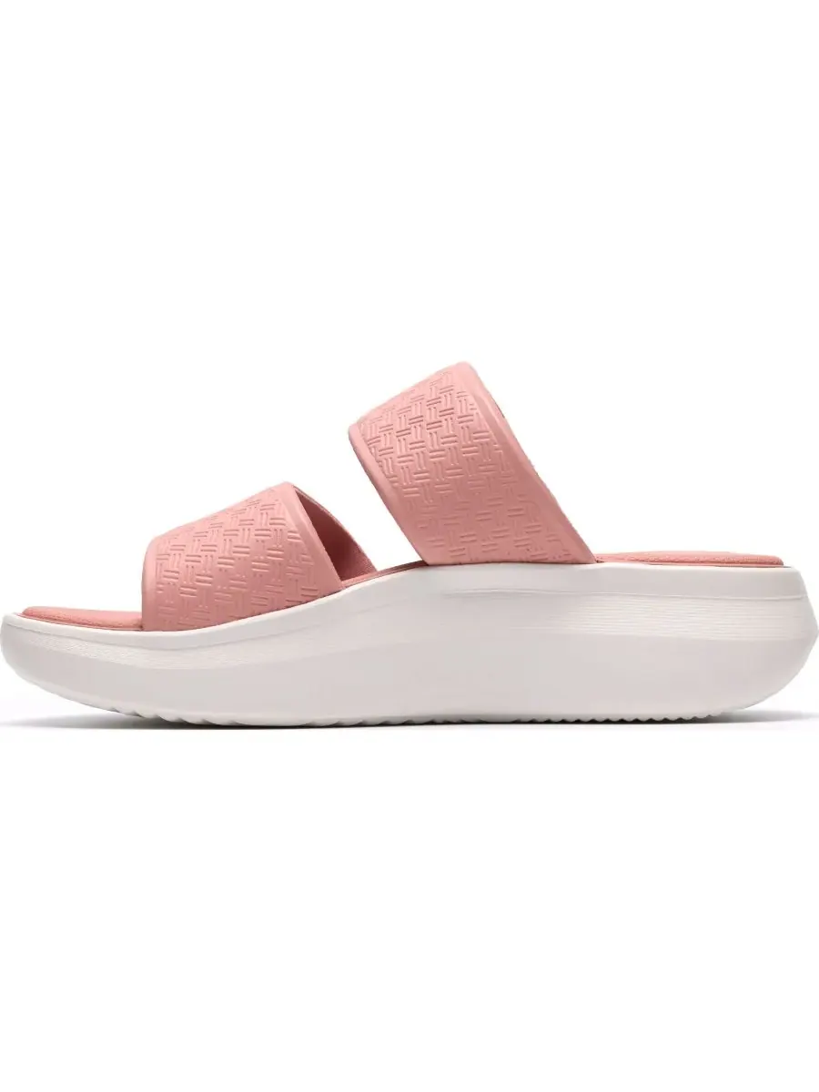 Сандалии женские Clarks Solevana Star, с круглым носком и каблуком-танкеткой — изображение 6 из 6, розовый