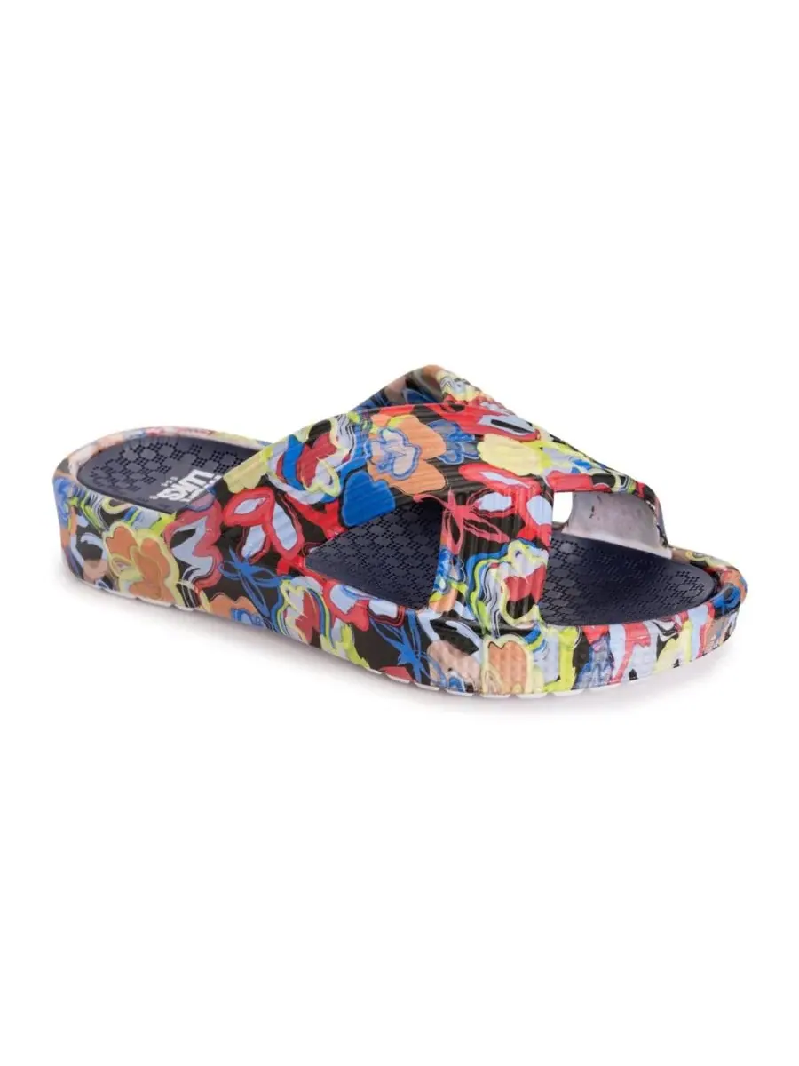 Женские сандалии для спа-процедур MUK LUKS, Graffiti Floral