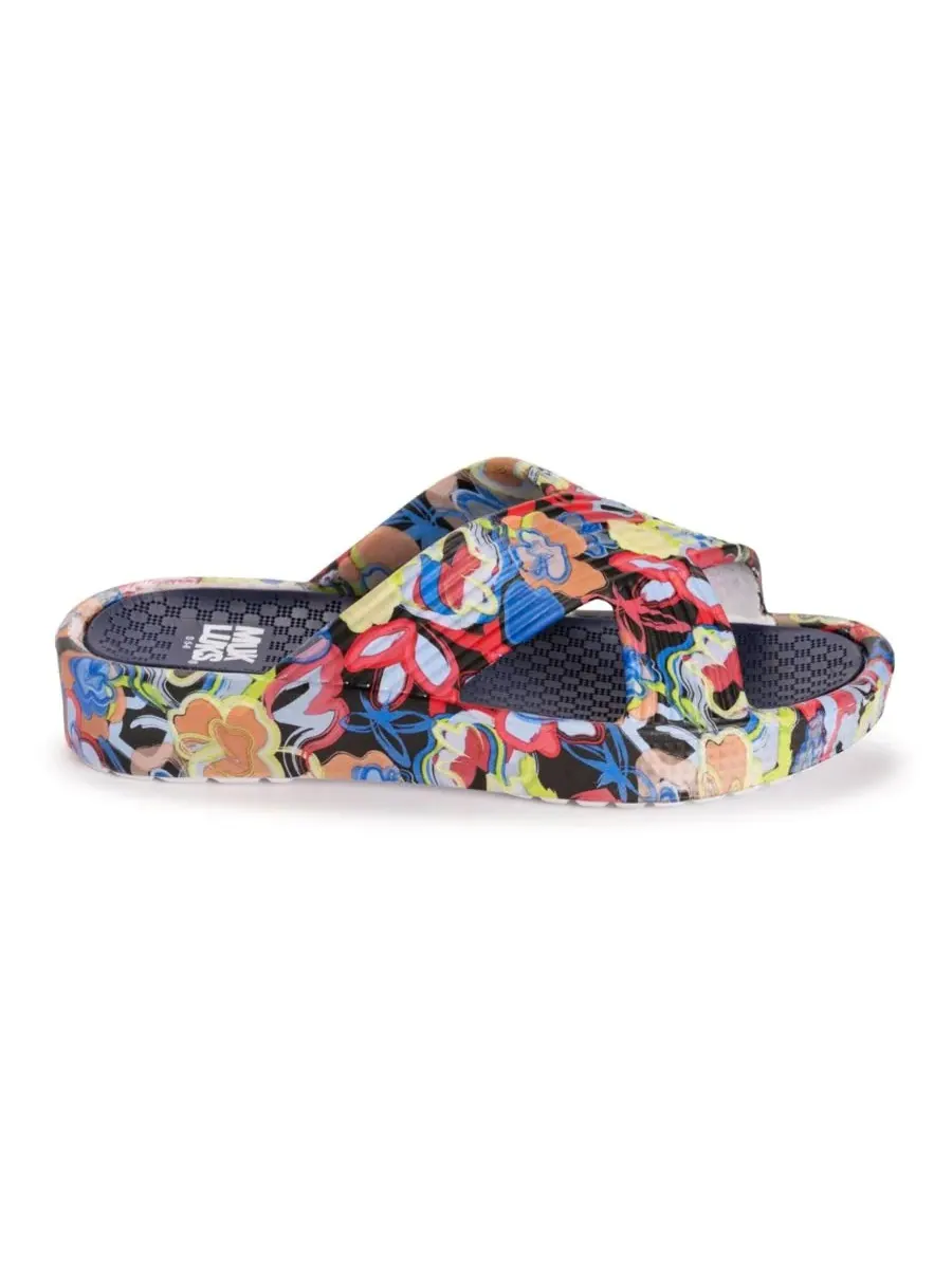 Женские сандалии для спа-процедур MUK LUKS, Graffiti Floral — изображение 2 из 4