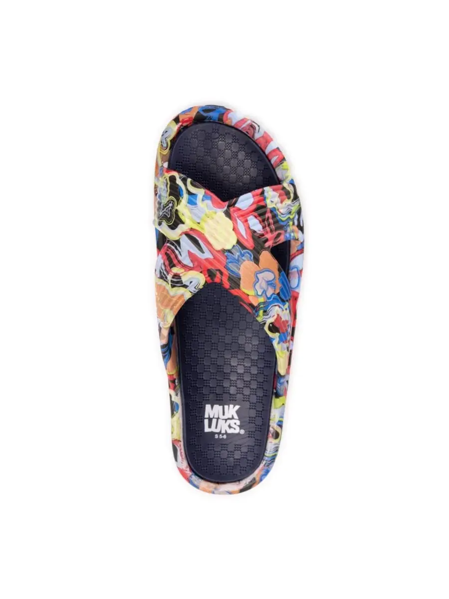 Женские сандалии для спа-процедур MUK LUKS, Graffiti Floral — изображение 4 из 4