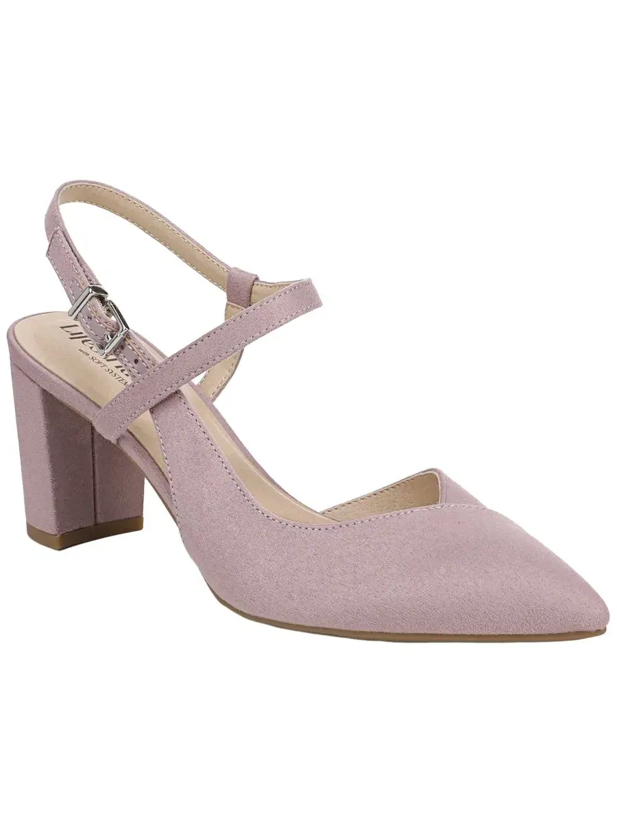 Женские туфли-лодочки Raelynn с открытой пяткой LifeStride, Amethyst Microsuede — изображение 1 из 5