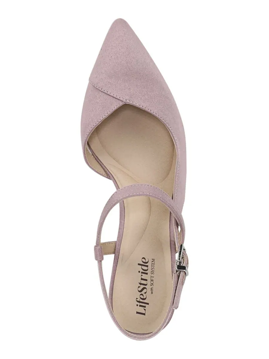 Женские туфли-лодочки Raelynn с открытой пяткой LifeStride, Amethyst Microsuede — изображение 4 из 5