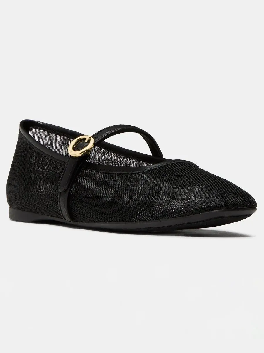 Женские балетки Halo Mary Jane с круглым носком Kate Spade New York — изображение 1 из 5, черный