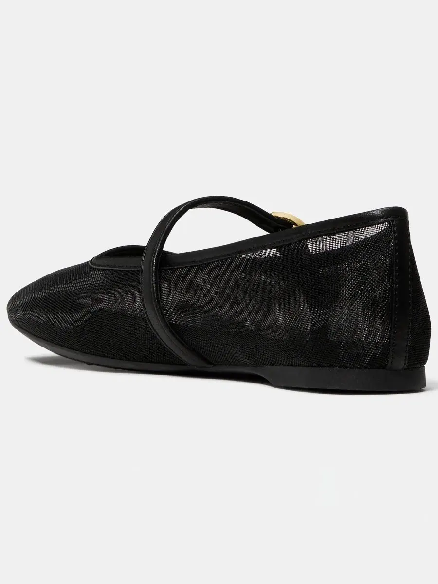 Женские балетки Halo Mary Jane с круглым носком Kate Spade New York — изображение 3 из 5, черный