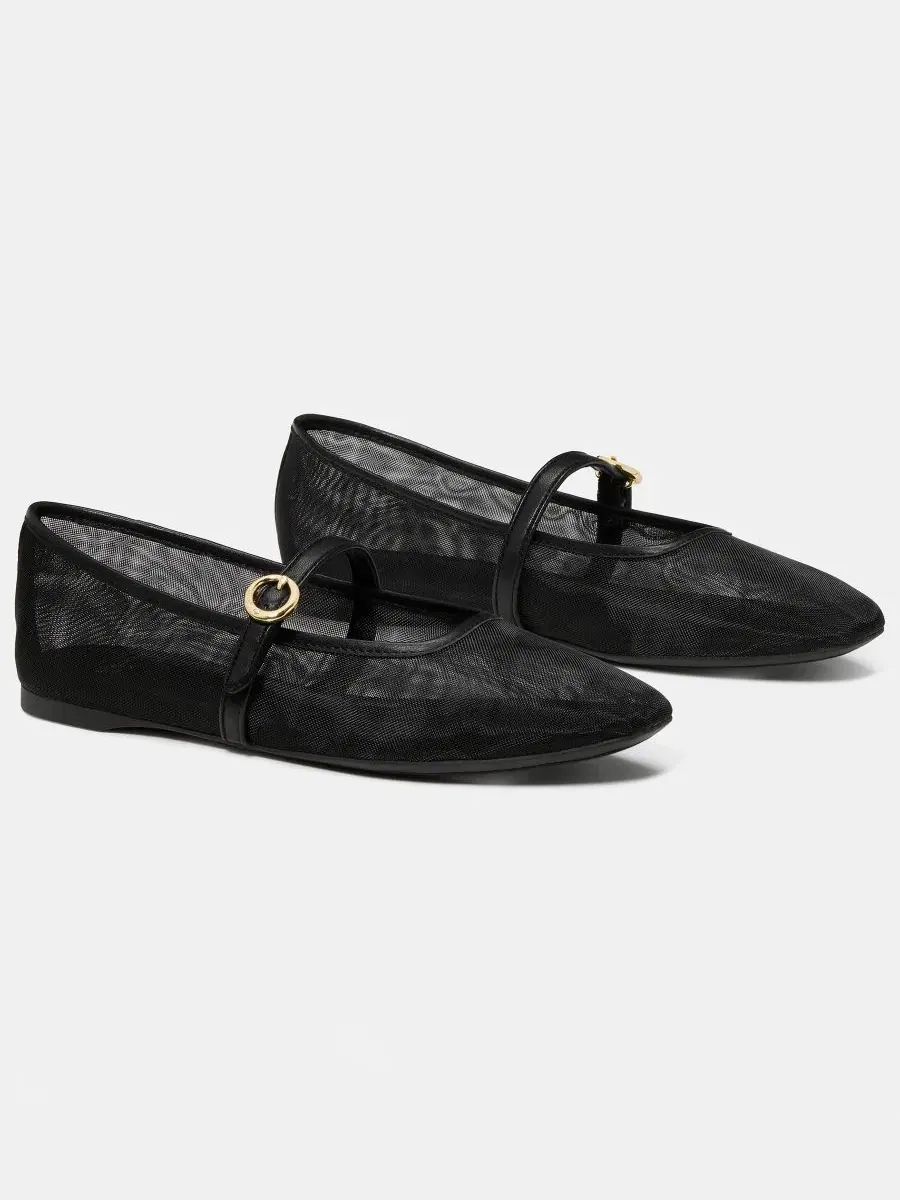 Женские балетки Halo Mary Jane с круглым носком Kate Spade New York — изображение 5 из 5, черный