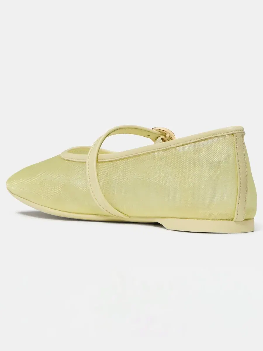 Женские балетки Halo Mary Jane с круглым носком Kate Spade New York — изображение 3 из 5, лимонный