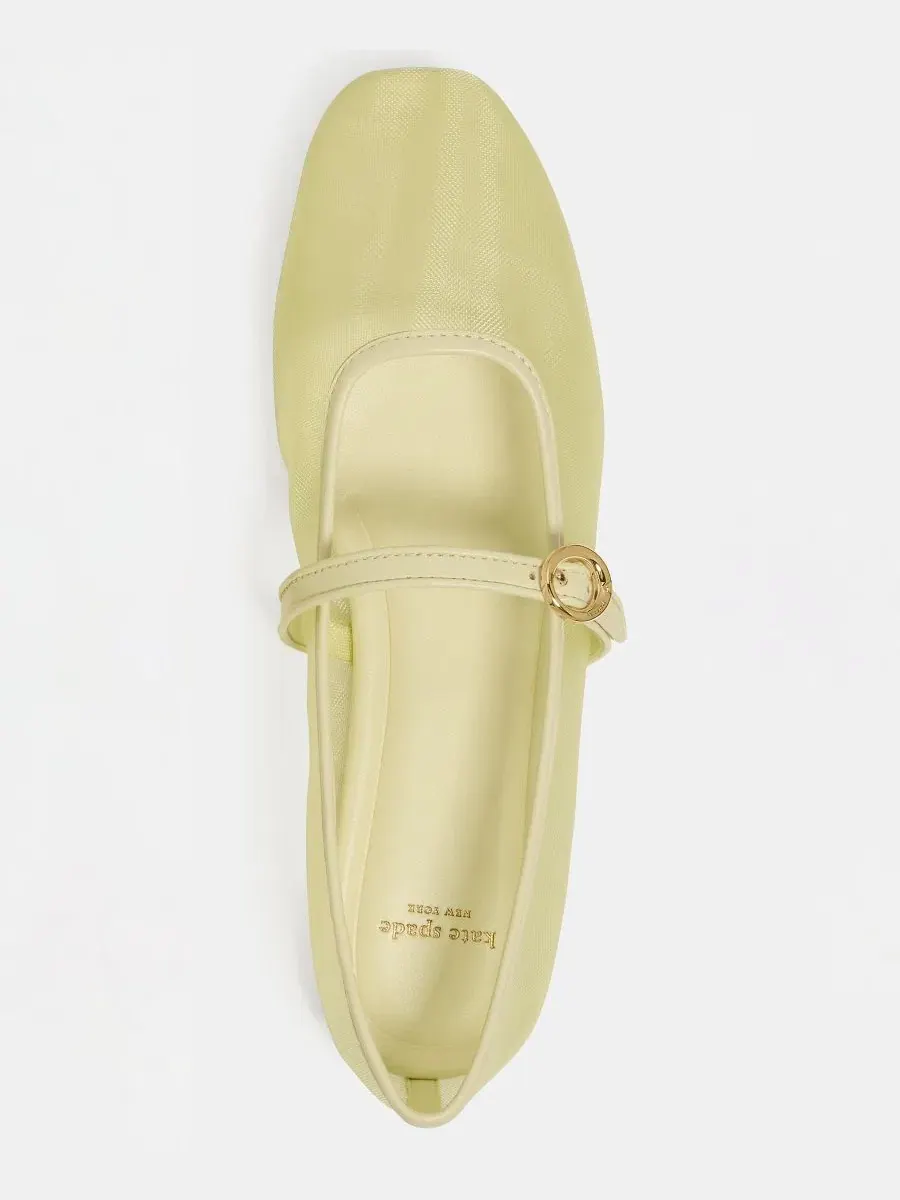 Женские балетки Halo Mary Jane с круглым носком Kate Spade New York — изображение 4 из 5, лимонный