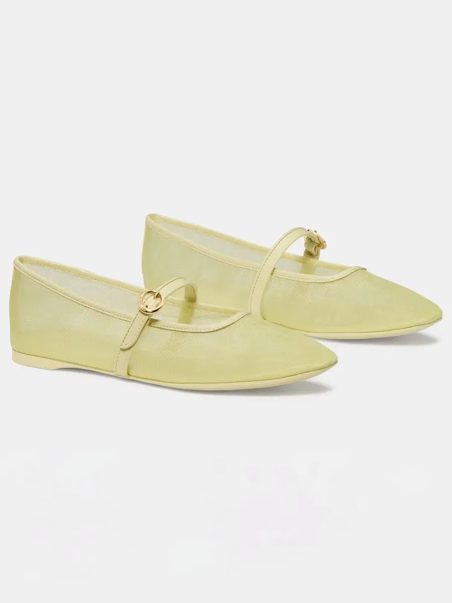 Женские балетки Halo Mary Jane с круглым носком Kate Spade New York — изображение 5 из 5, лимонный