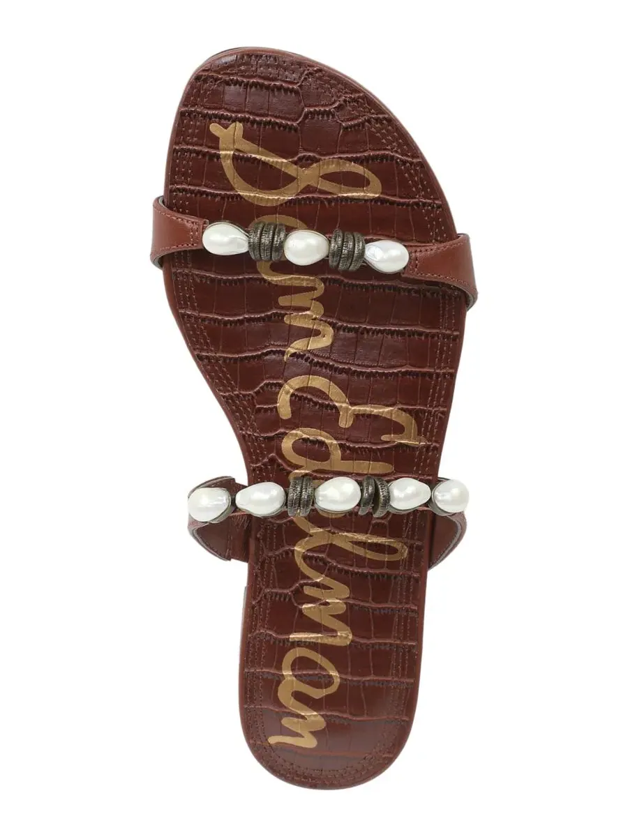 Женские сандалии-шлепанцы Cian Sam Edelman — изображение 4 из 5, обожженно-коричневый