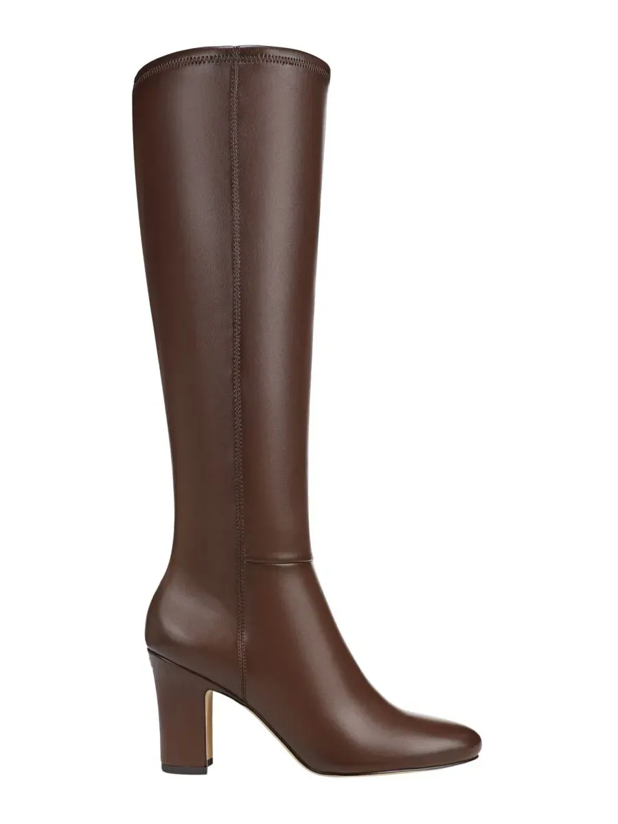 Ботинки на каблуке Flexa Joicy Wide Calf Round Toe Zip Tall Boots Franco Sarto — изображение 2 из 4, коричневый
