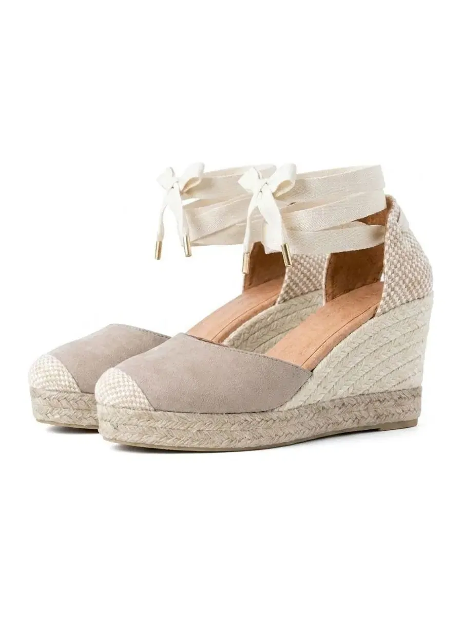 Женские клиновые эспадрильи Jimena High Laces Menina Step — 4