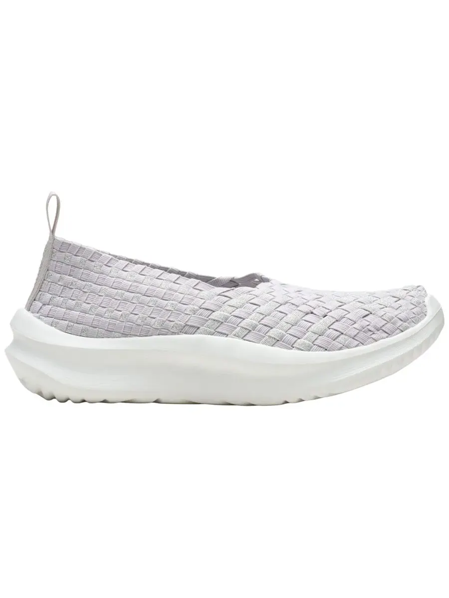 Слипоны женские Clarks Cloudsteppers Solevana Weave, текстильные — изображение 2 из 6, бледный серый