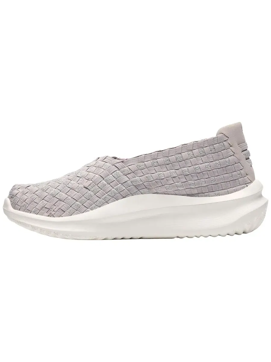 Слипоны женские Clarks Cloudsteppers Solevana Weave, текстильные — изображение 6 из 6, бледный серый