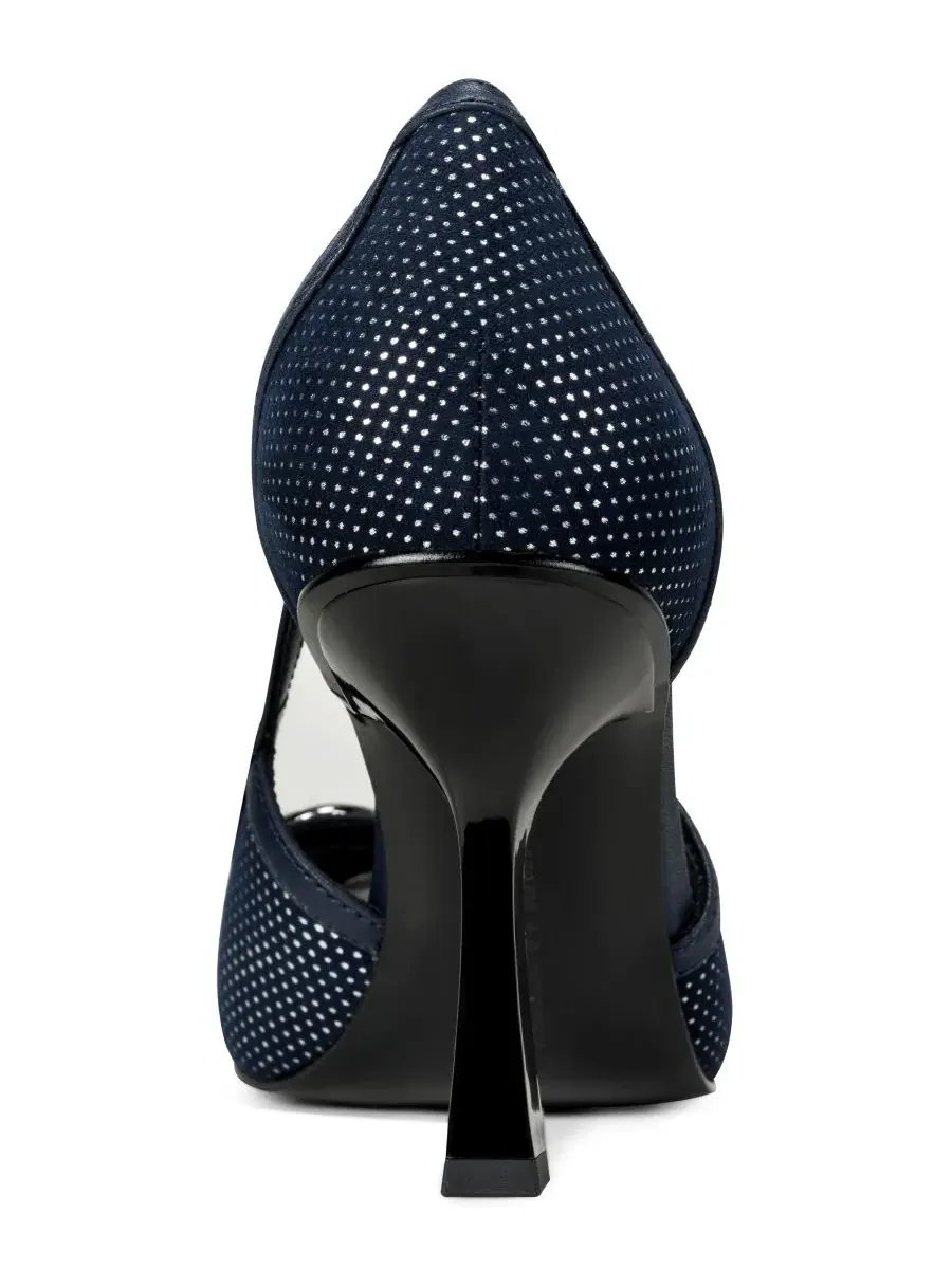 Туфли-лодочки Lacey Square Toe Pumps KARL LAGERFELD PARIS — изображение 3 из 5, темно-синий