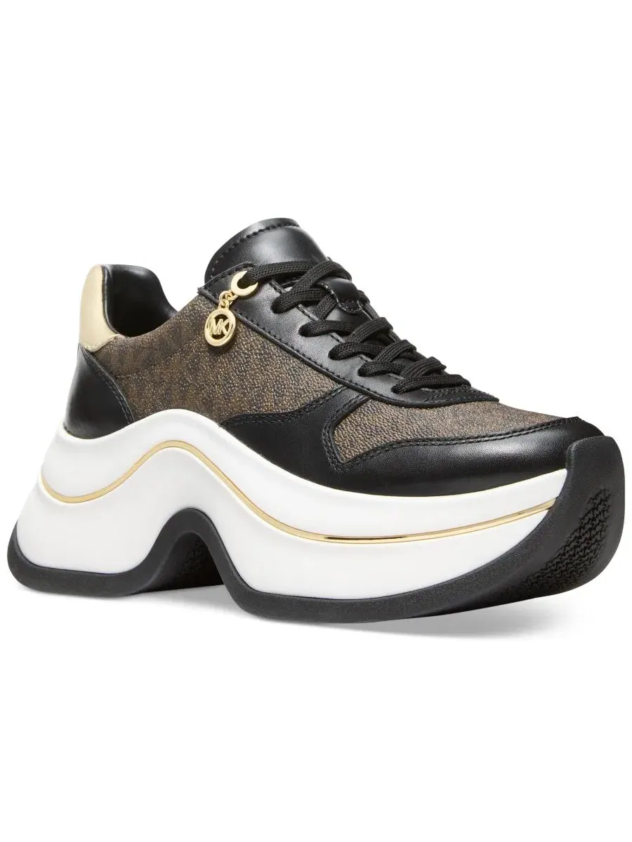 Кроссовки женские Arla Almond Toe Trainer Michael Kors — изображение 1 из 3, коричневый мульти