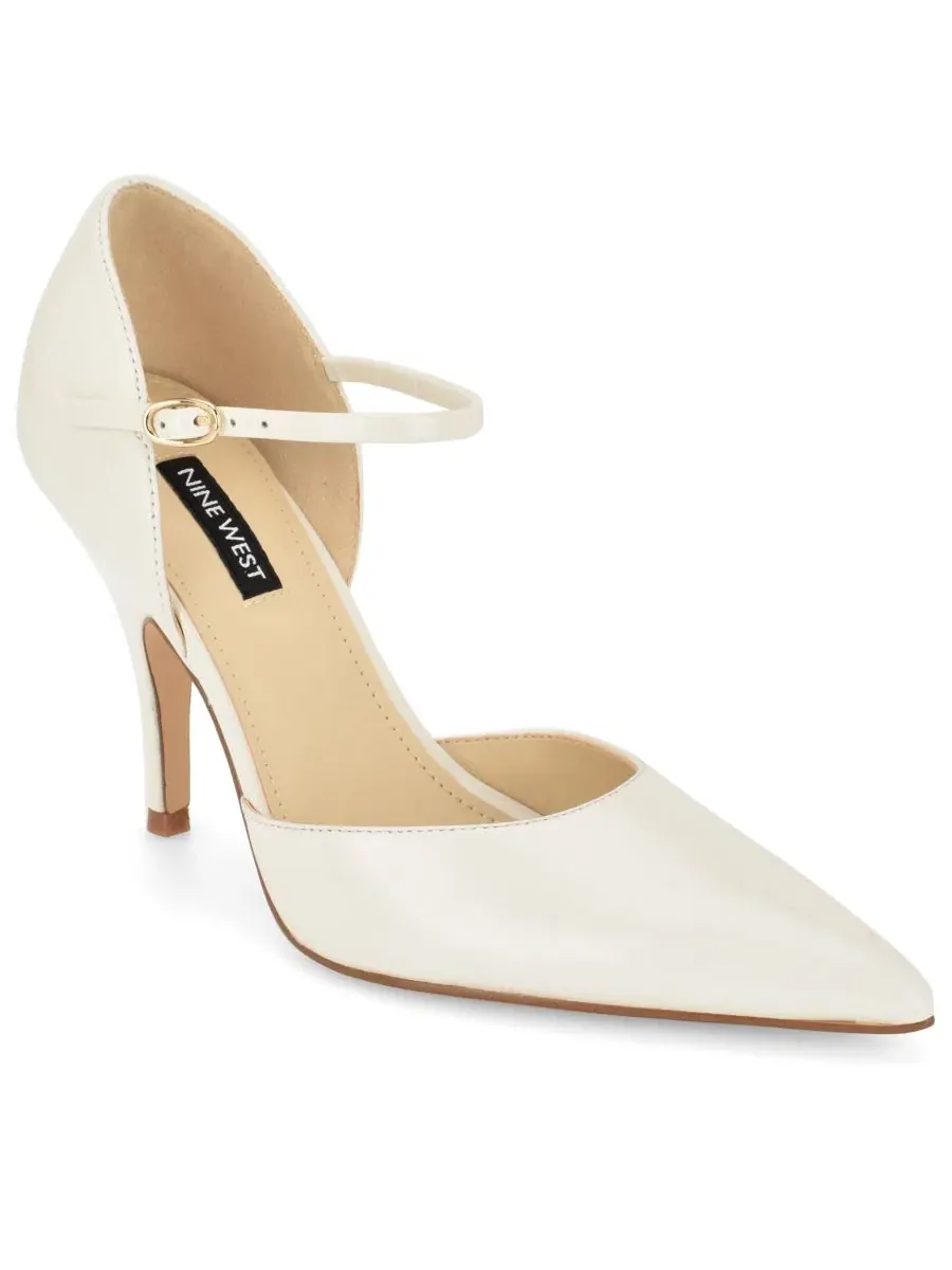 Туфли-лодочки Pariss с ремешком-мери-джейн на каблуке-шпильке Nine West — изображение 1 из 5, кремовый