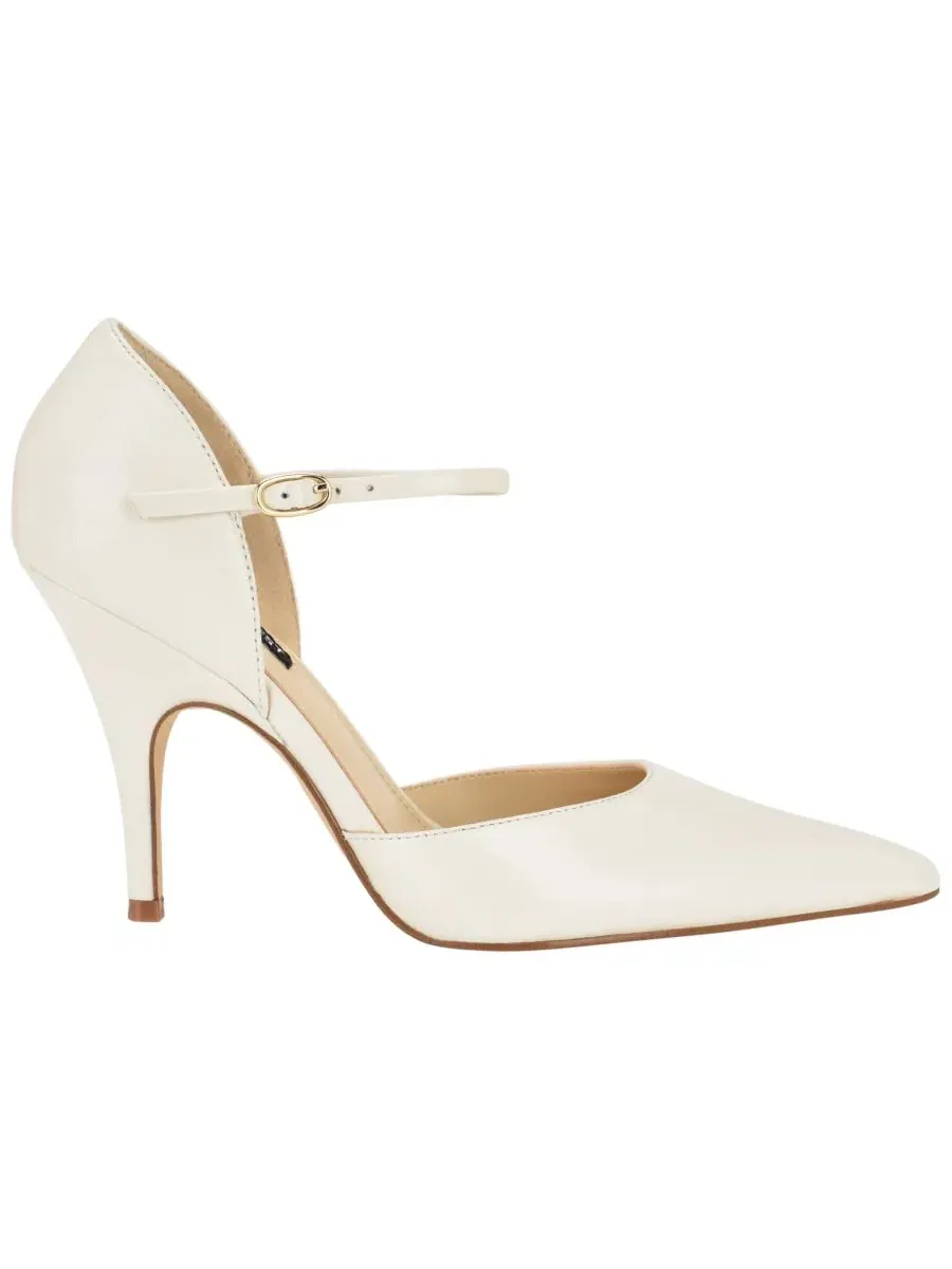 Туфли-лодочки Pariss с ремешком-мери-джейн на каблуке-шпильке Nine West — изображение 2 из 5, кремовый