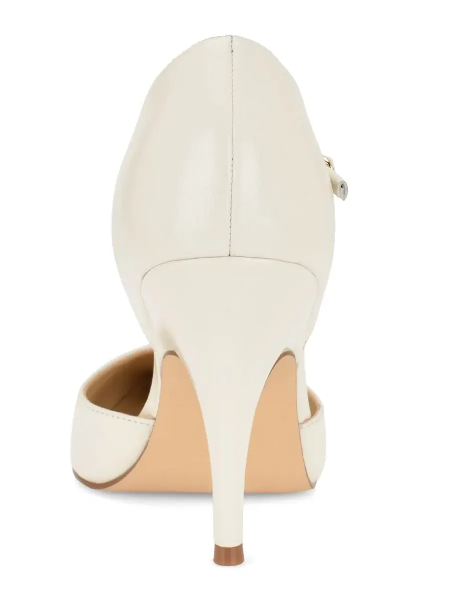 Туфли-лодочки Pariss с ремешком-мери-джейн на каблуке-шпильке Nine West — изображение 3 из 5, кремовый