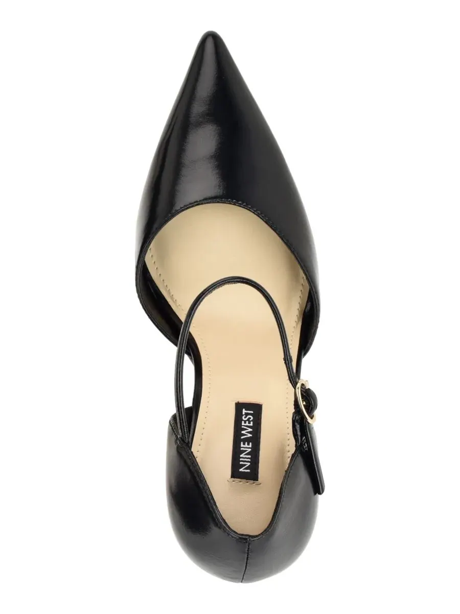 Туфли-лодочки Pariss с закрытым мысом и ремешком Nine West — изображение 4 из 5, черный
