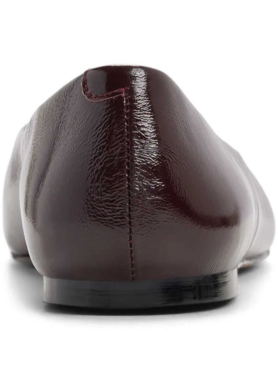 Женские туфли-лодочки с открытым мысом, модель Alieiki ALDO, Bordo Shiny — изображение 3 из 5