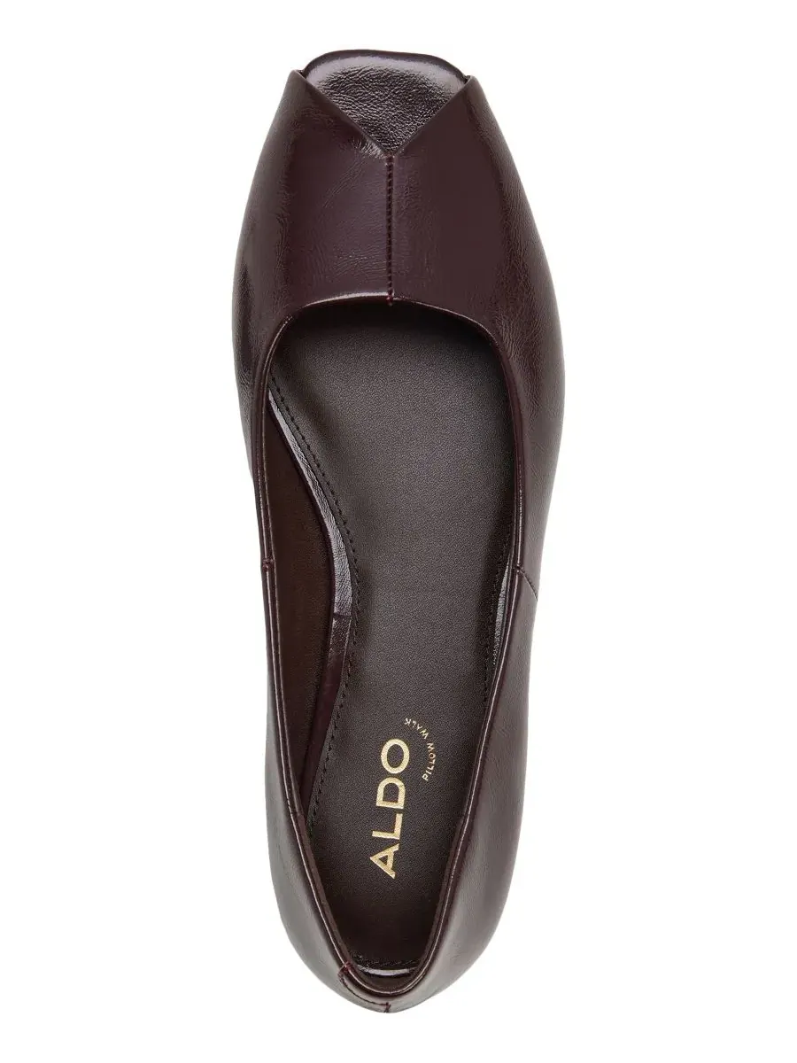 Женские туфли-лодочки с открытым мысом, модель Alieiki ALDO, Bordo Shiny — изображение 4 из 5